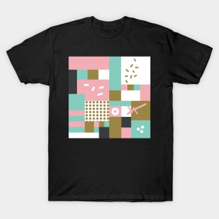 Modern hand draw colorful abstract seamless pattern T-Shirt
